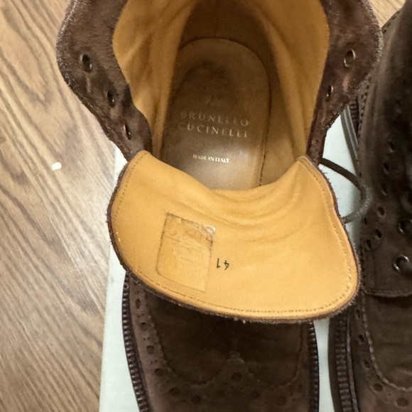 Brunello Cucinelli brogue suede boots 41 - Picture 3 of 7